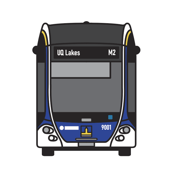 SEQ Sticker BNE metro bus
