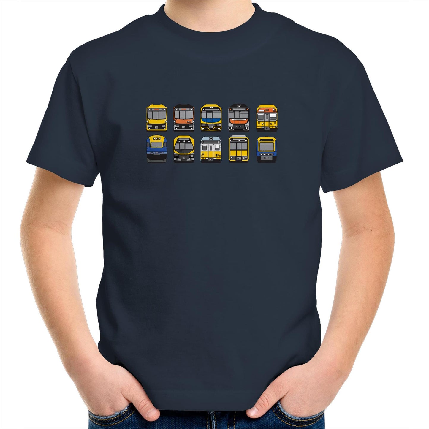 Kids Youth Tee - NSW Trains Lineup