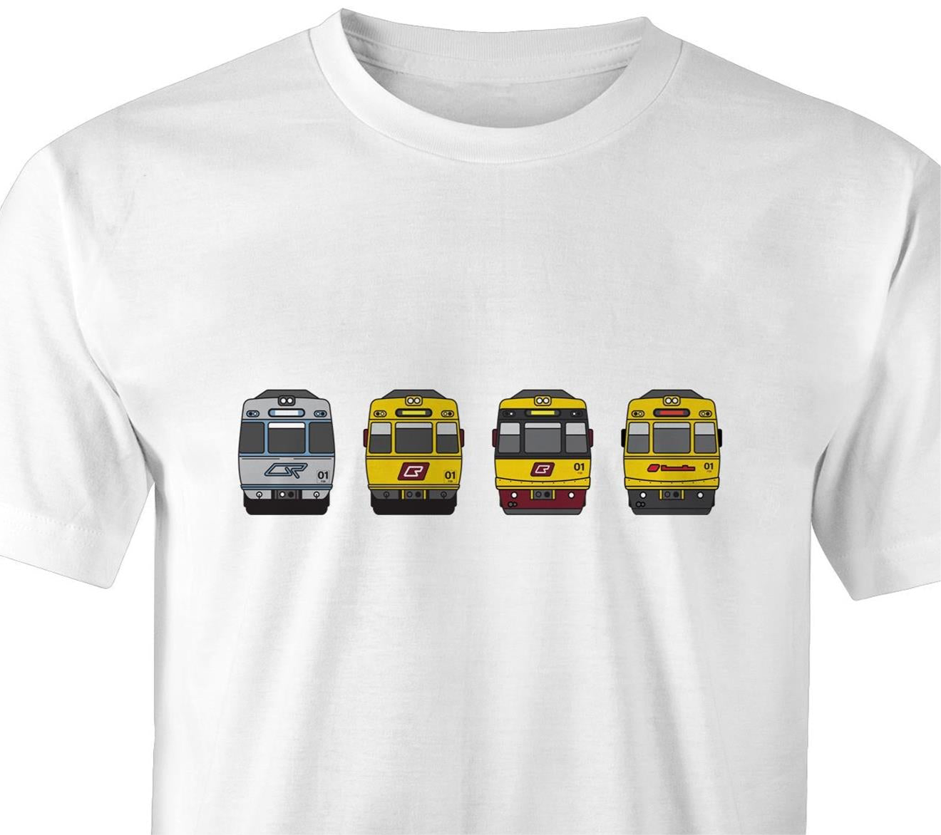 Adult Unisex Tee - SEQ - Brisbane rail 'EMU Evolution'