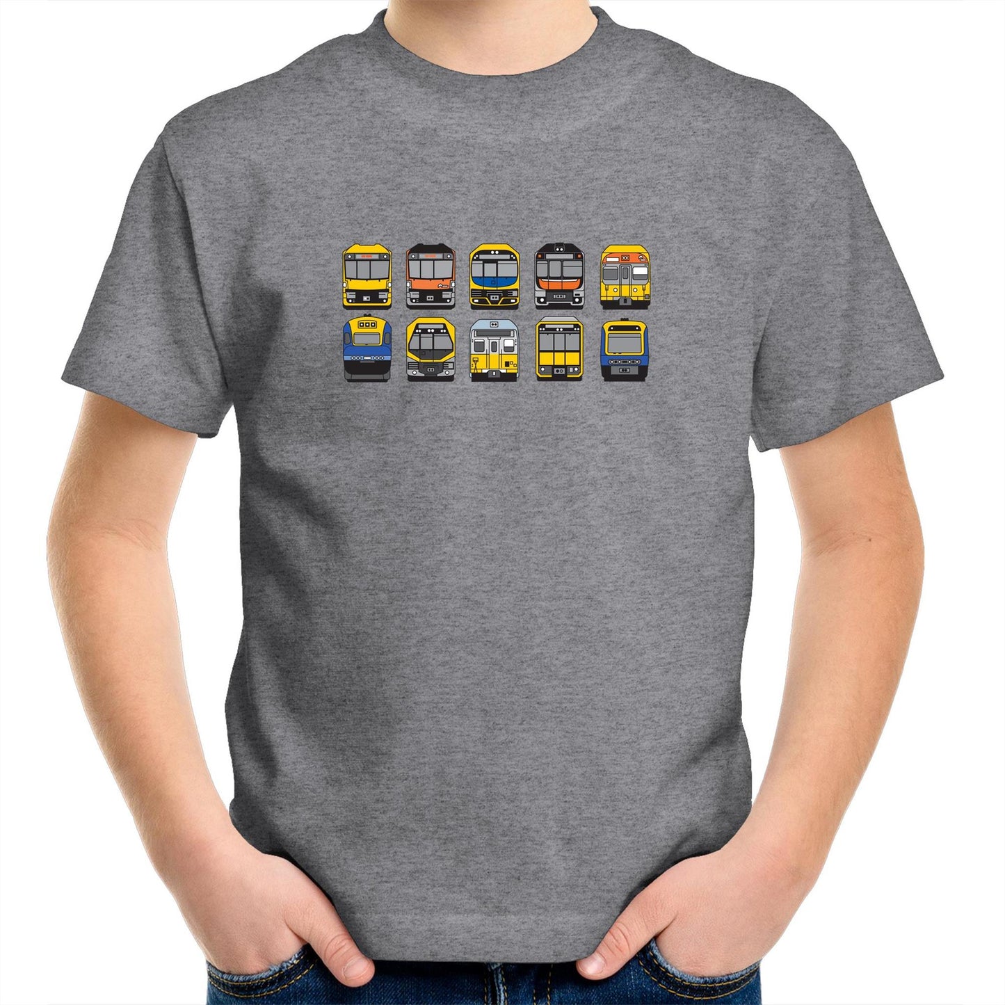 Kids Youth Tee - NSW Trains Lineup