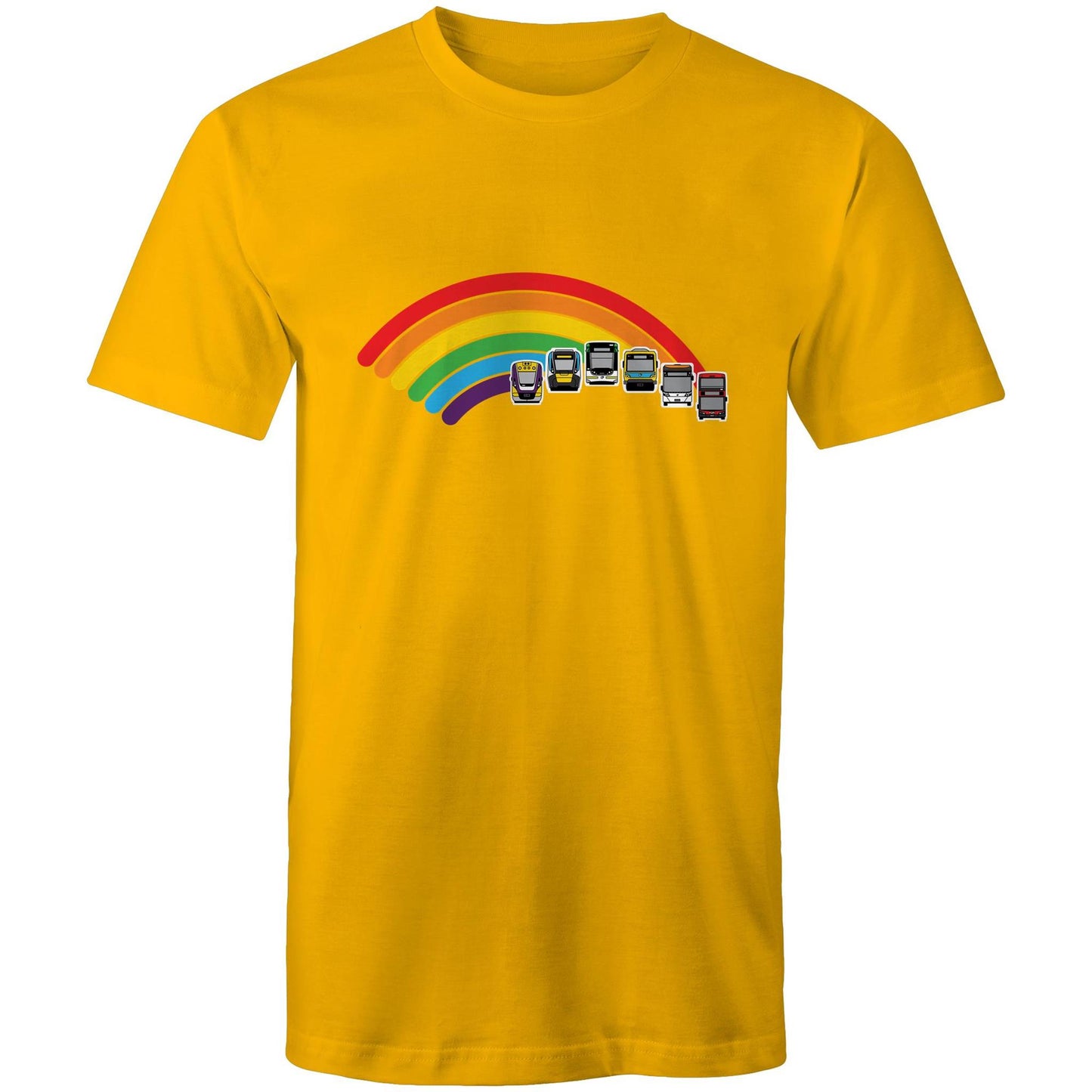 Adult Unisex Tee - Melbourne 'Ride the Rainbow'