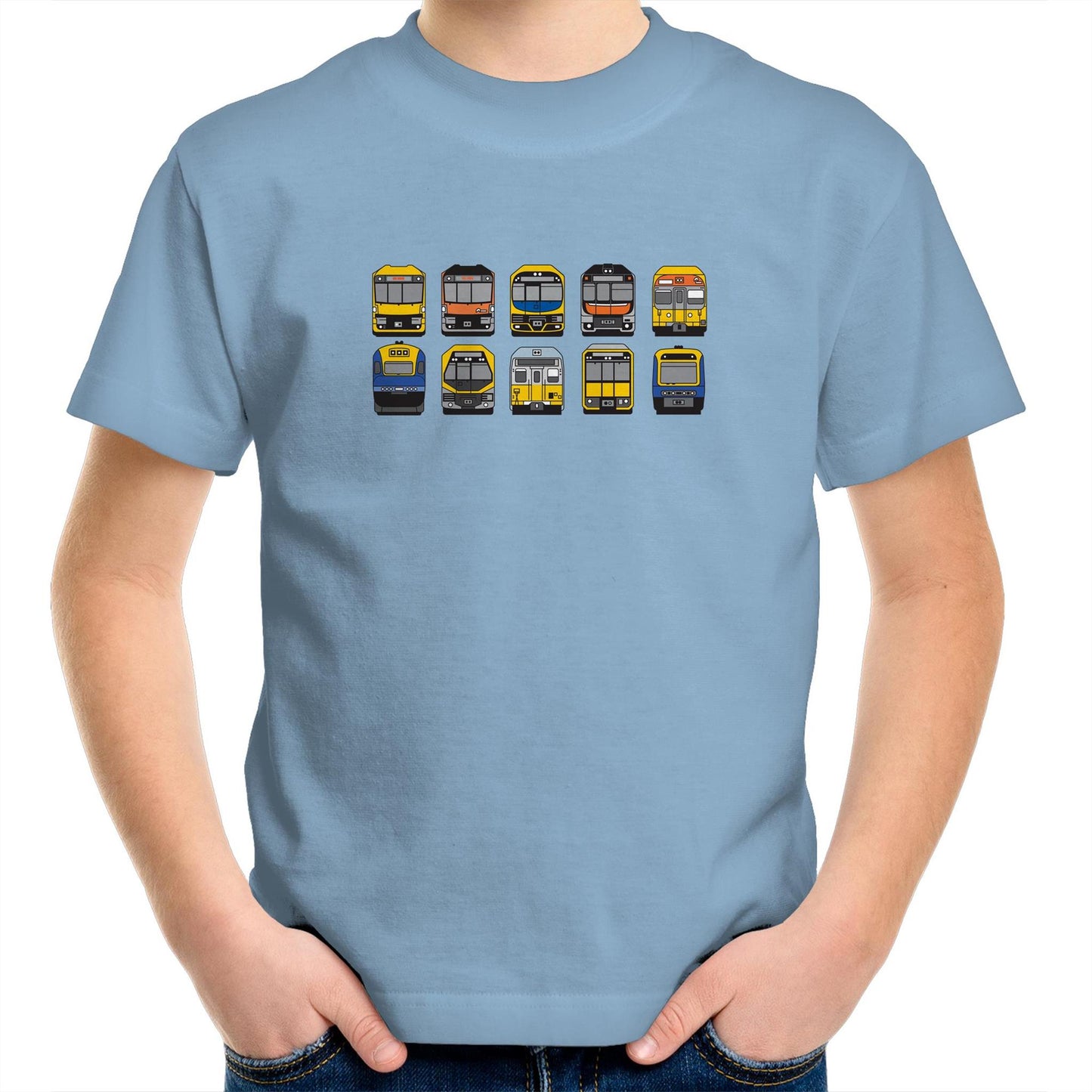 Kids Youth Tee - NSW Trains Lineup