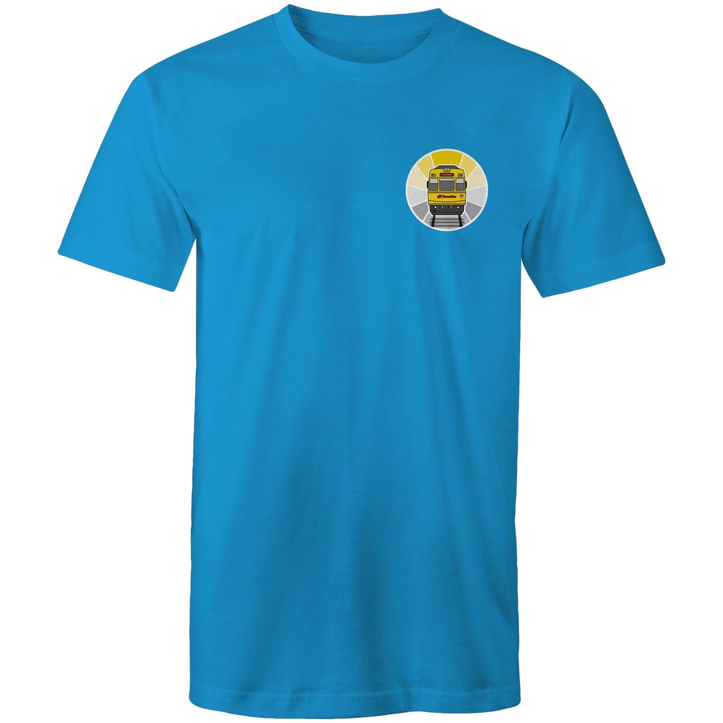 Brisbane electric train 'sunrise' pocket tee (Gen 1)