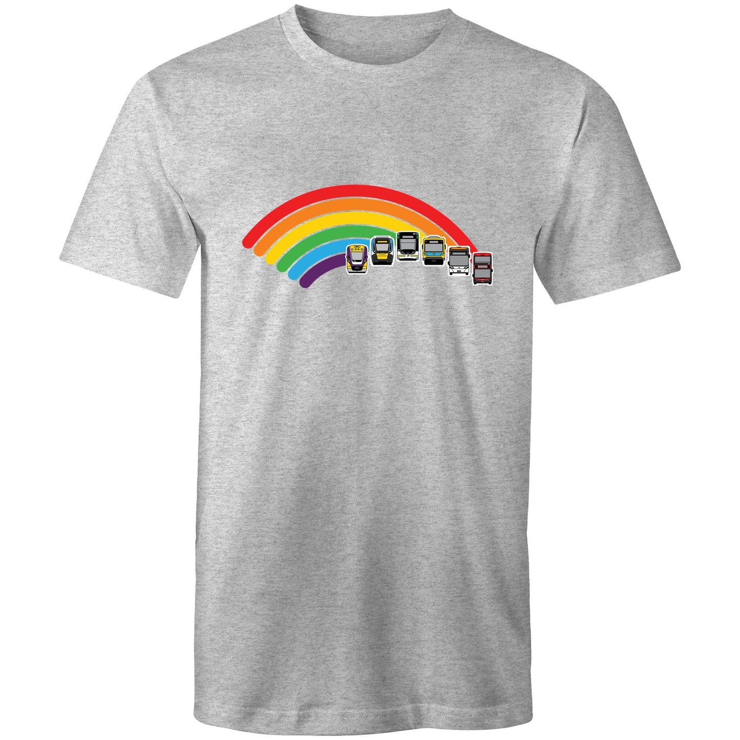 Adult Unisex Tee - Melbourne 'Ride the Rainbow'