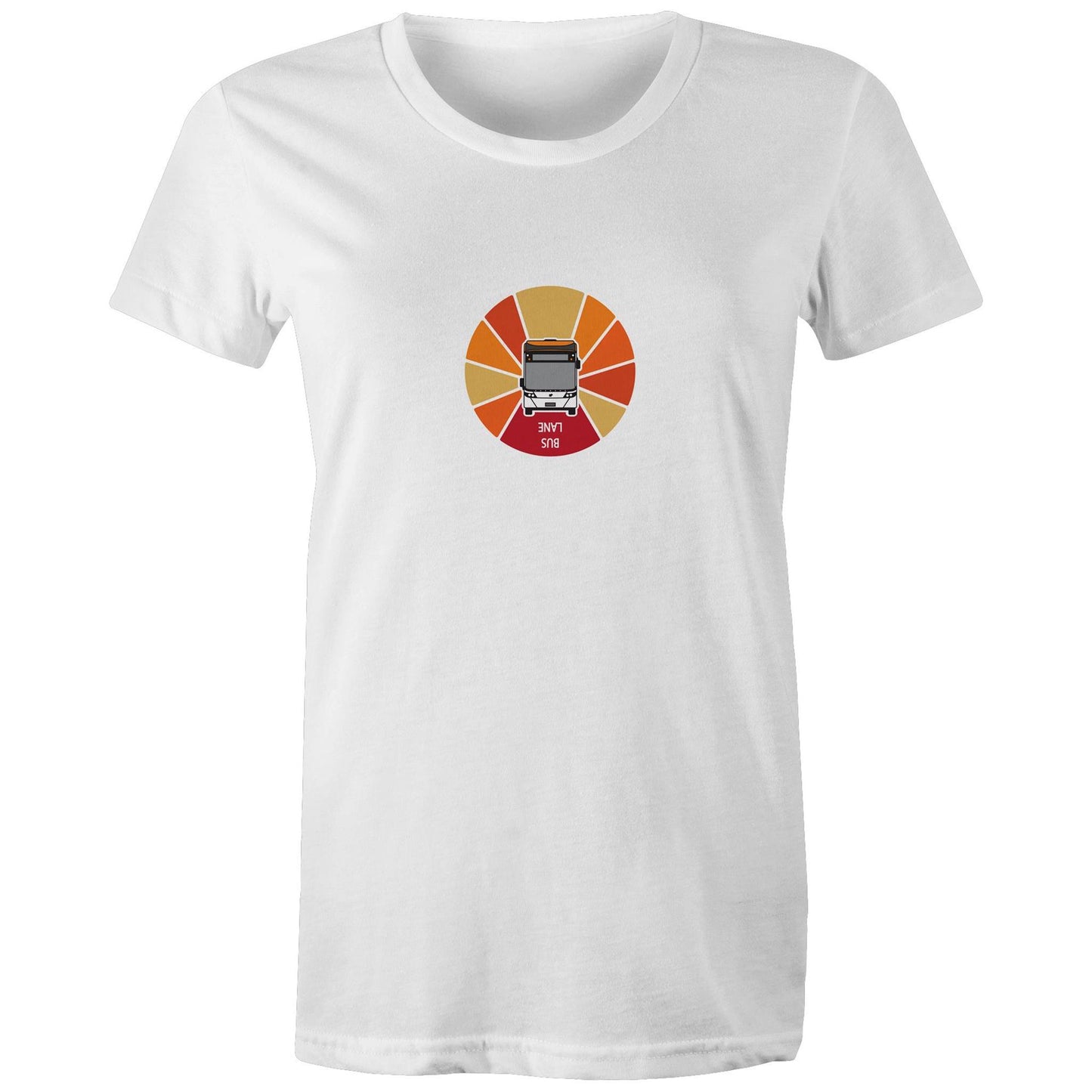 Women's tee - Melbourne bus rising sun