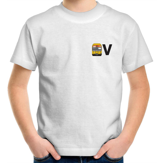 Kids Youth T-shirt V set 'Pocket' Tee