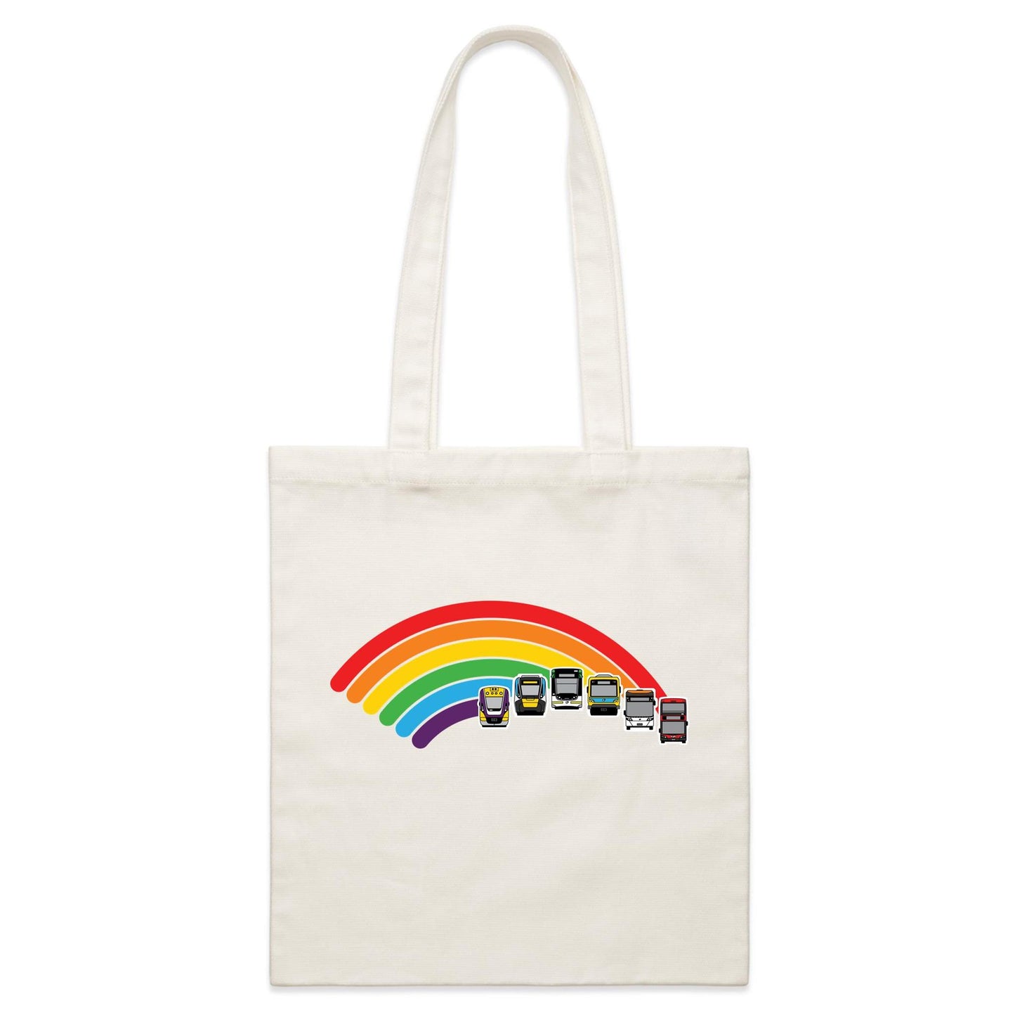 Regular Tote Bag - Melbourne 'Ride the Rainbow'