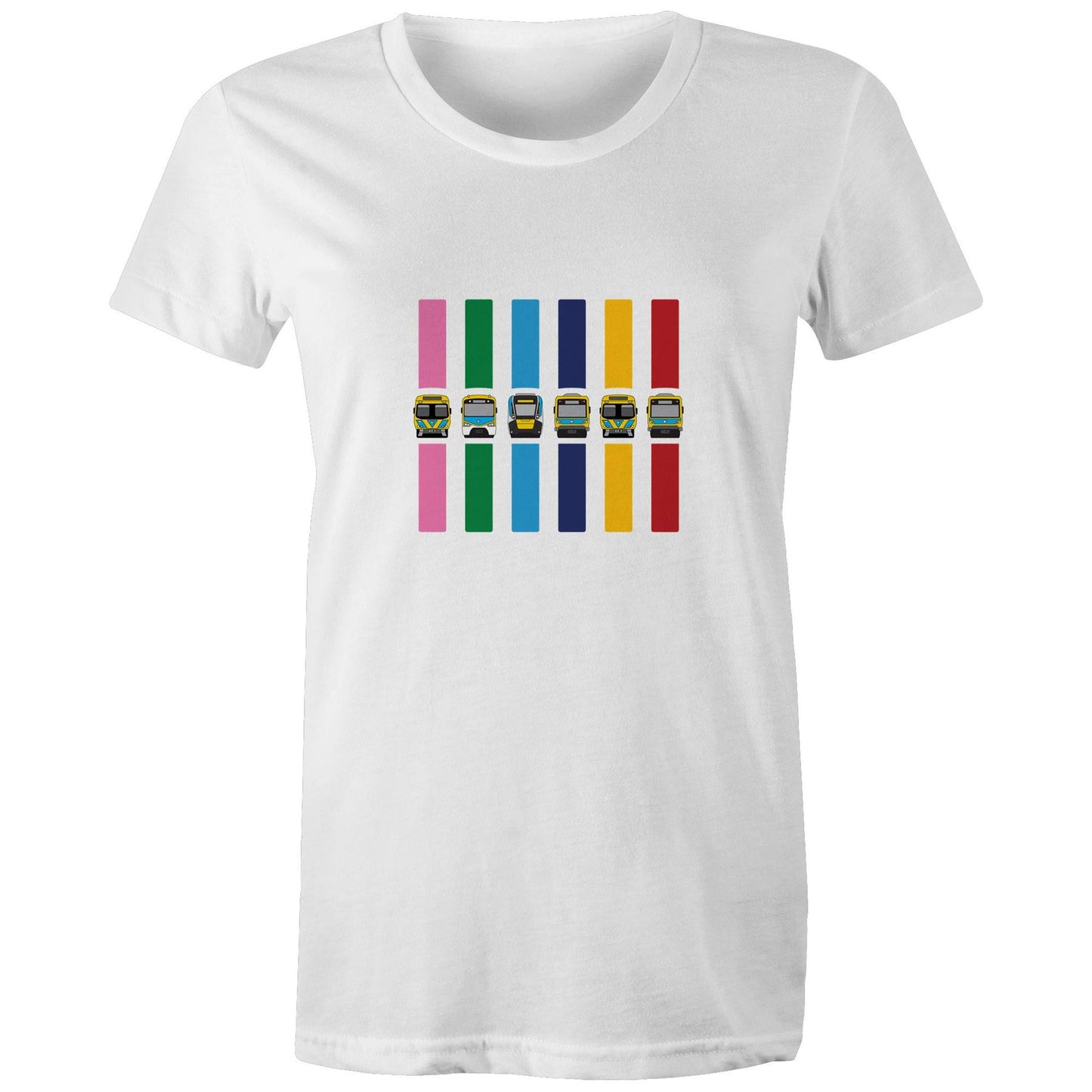 Women's Tee - Melbourne metropolitan train lines