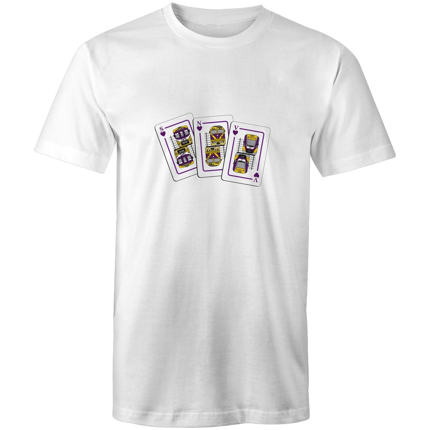 Adult Unisex Tee - Melbourne regional trains ‘Purple Hearts Club’