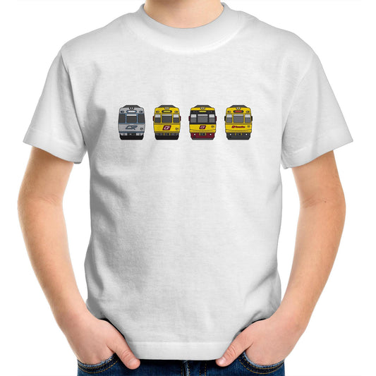 Kids Youth Tee - SEQ - Brisbane rail 'EMU Evolution'