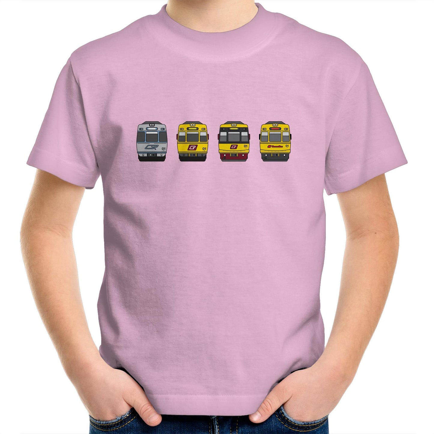 Kids Youth Tee - SEQ - Brisbane rail 'EMU Evolution'