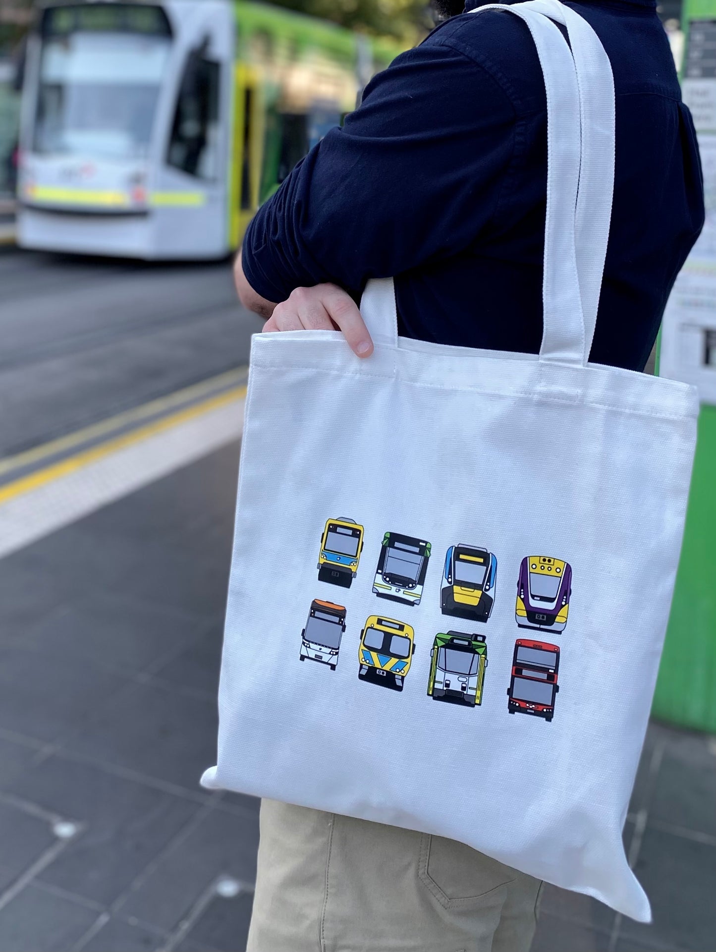 Regular Tote Bag - Melbourne transit collection