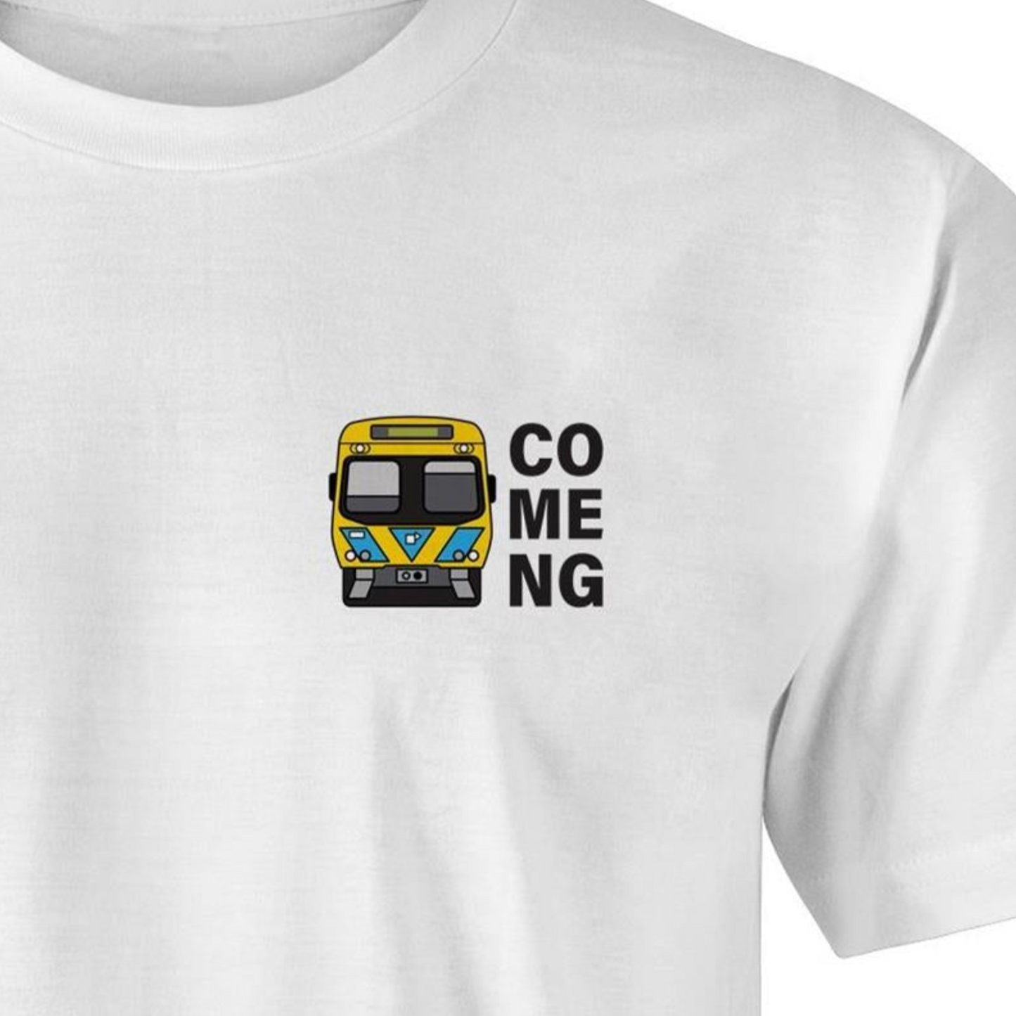 Adult Unisex Tee - Melbourne Comeng train 'pocket' tee