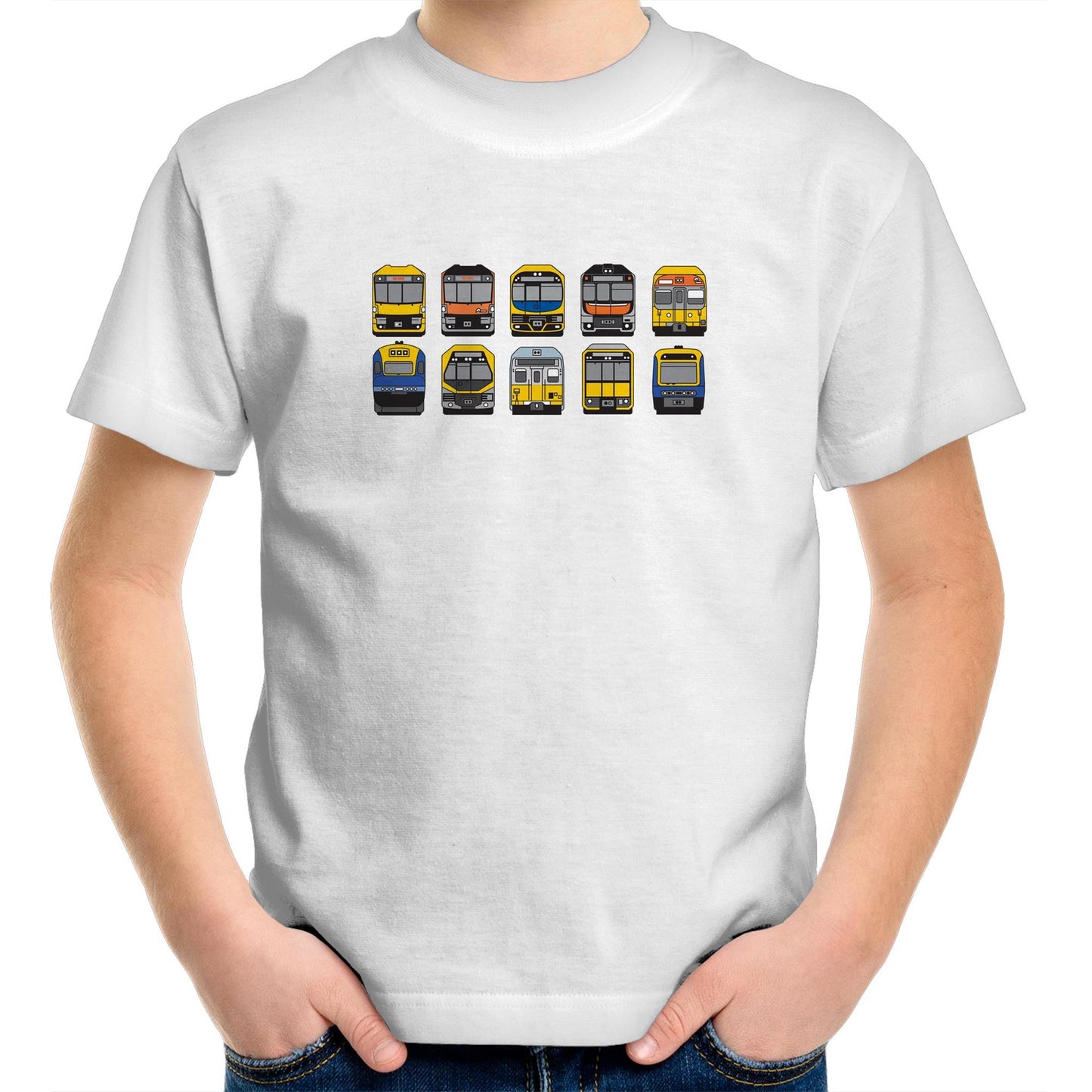 Kids Youth Tee - NSW Trains Lineup