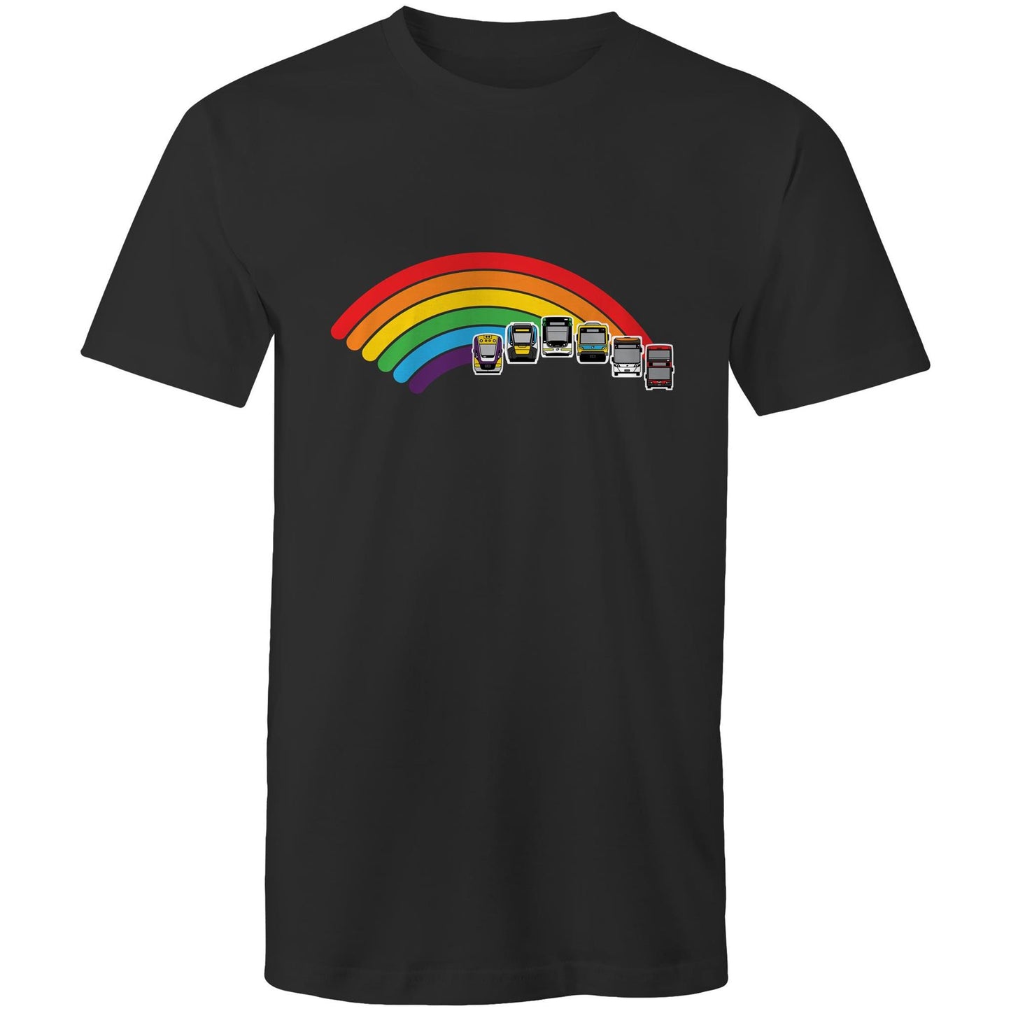 Adult Unisex Tee - Melbourne 'Ride the Rainbow'