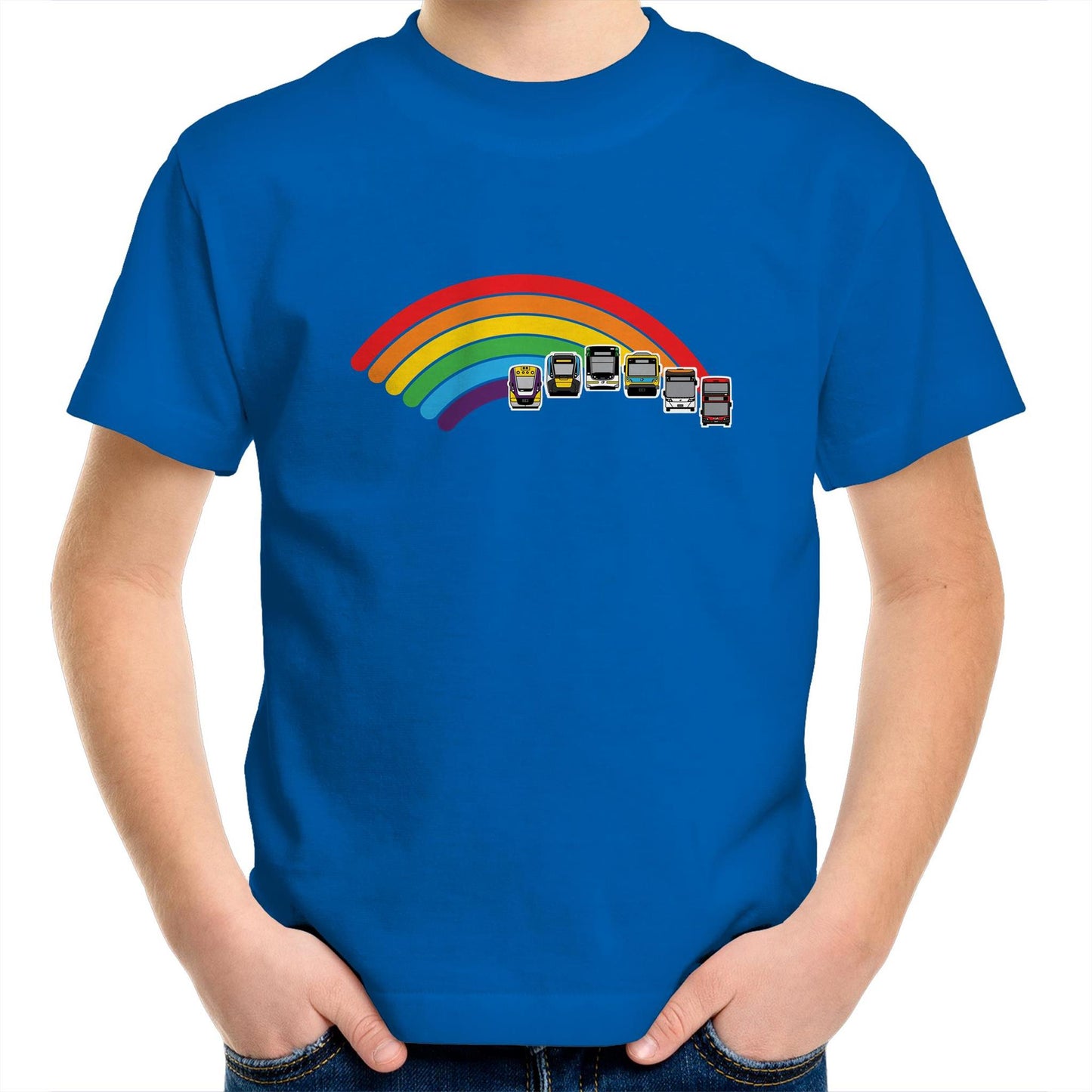 Kids Youth T-Shirt - Melbourne 'Ride the Rainbow'