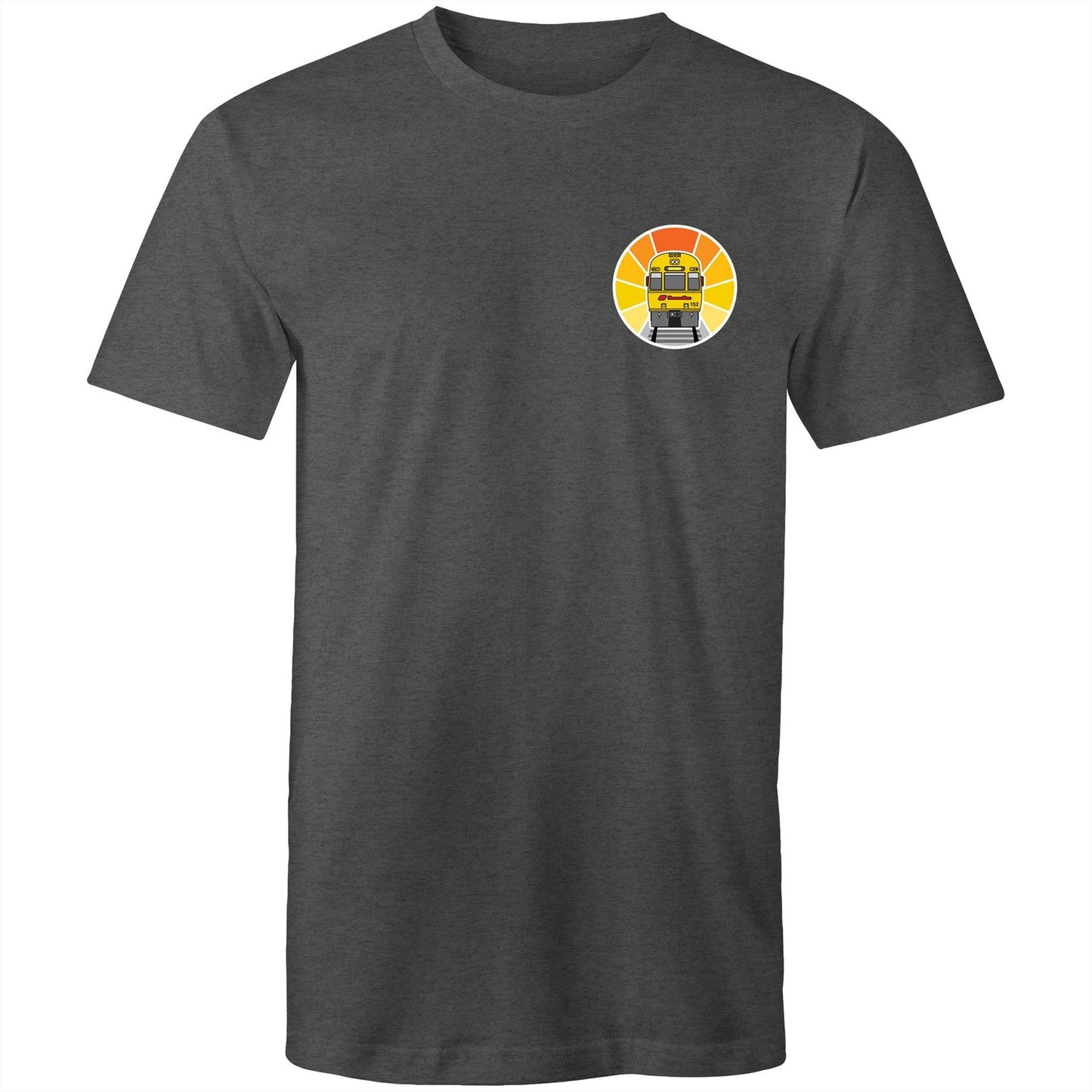 Brisbane intercity express train 'refurbished sunset' pocket tee (Gen 1)