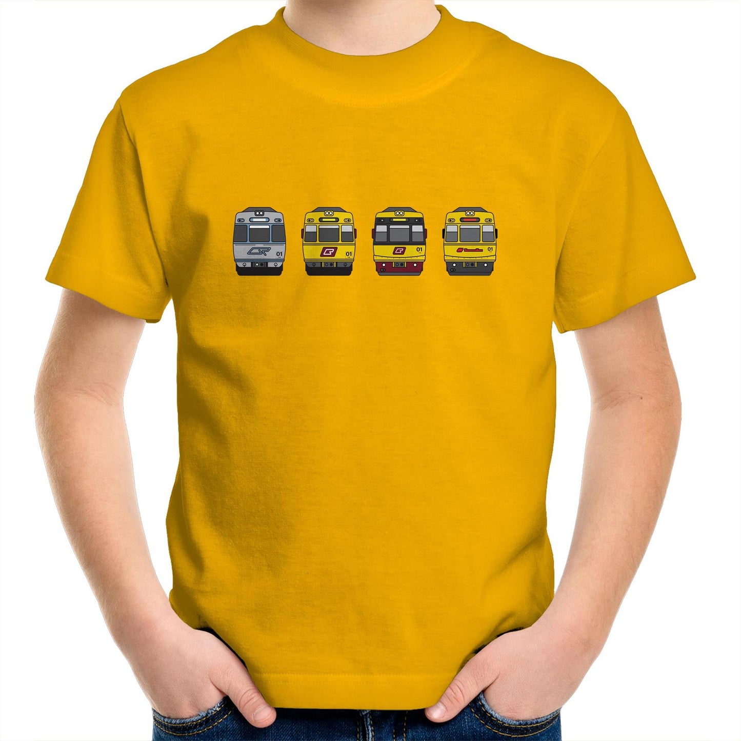 Kids Youth Tee - SEQ - Brisbane rail 'EMU Evolution'