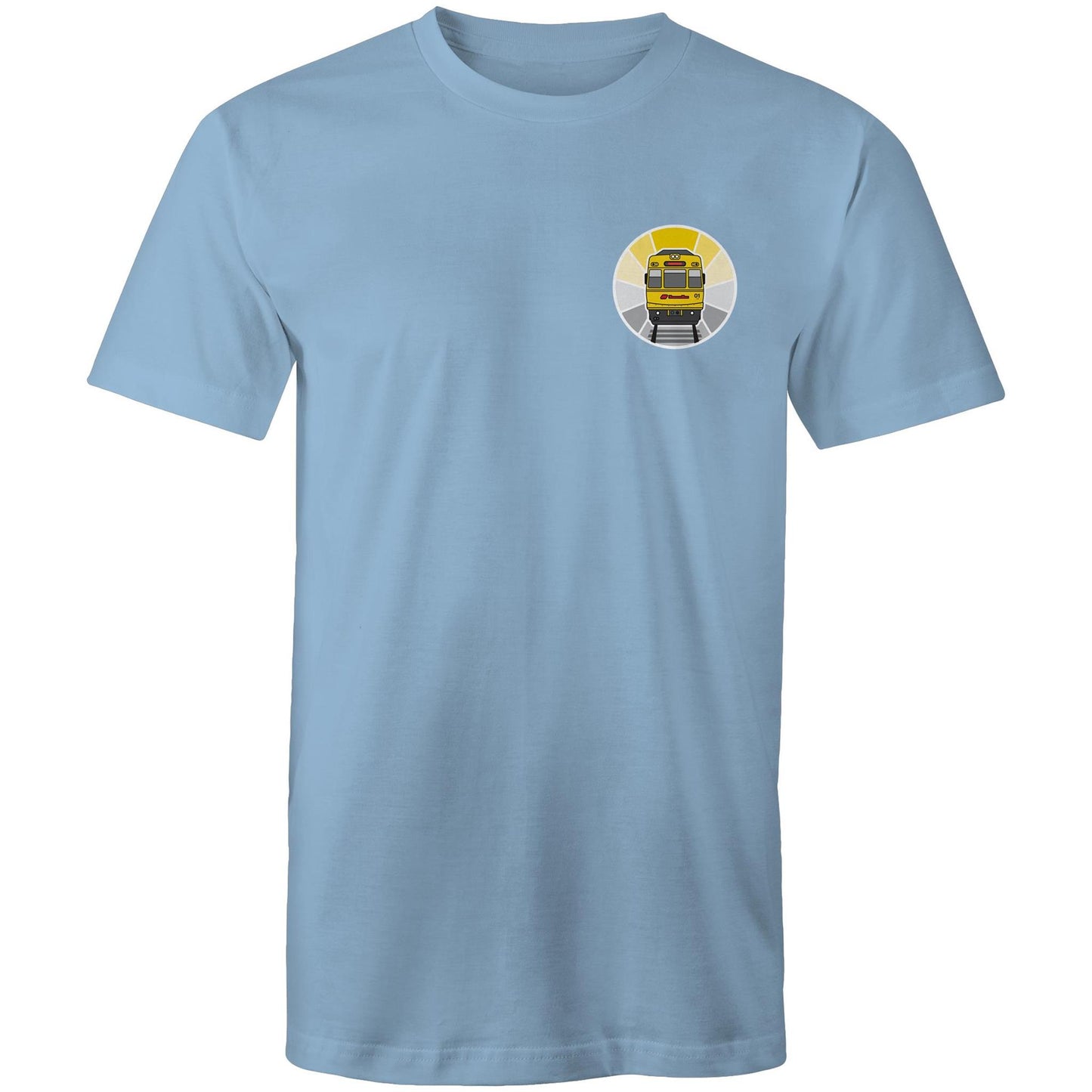 Brisbane electric train 'sunrise' pocket tee (Gen 1)