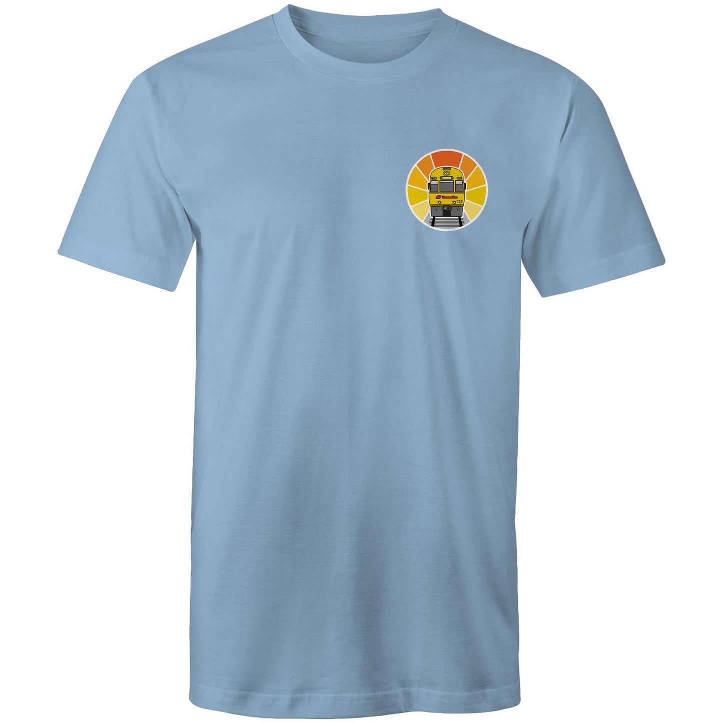 Brisbane intercity express train 'refurbished sunset' pocket tee (Gen 1)