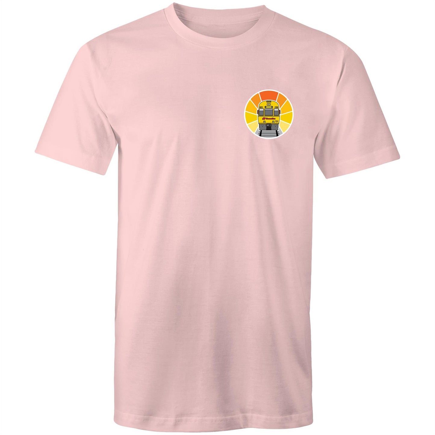 Brisbane intercity express train 'refurbished sunset' pocket tee (Gen 1)