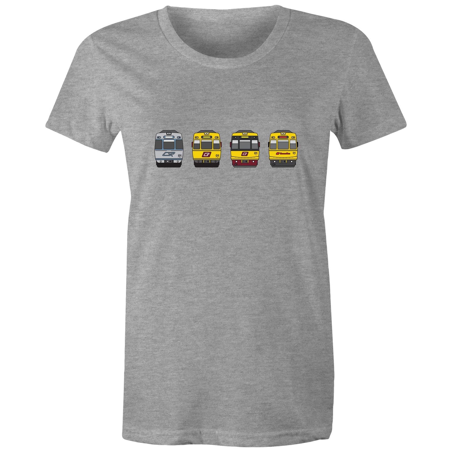 Women's Tee - SEQ - Brisbane rail 'EMU Evolution'