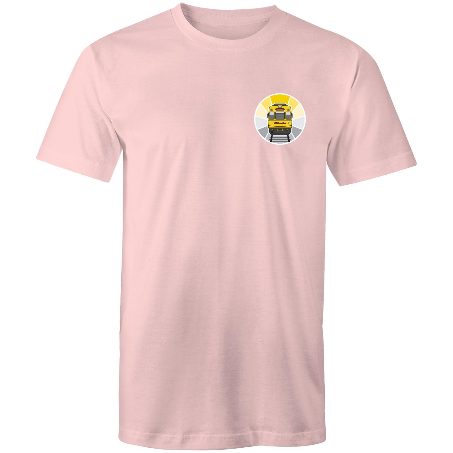 Brisbane electric train 'sunrise' pocket tee (Gen 1)